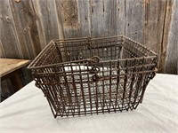 LOT OF 3 WIRE BASKETS WITH HANDLES