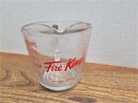 Fire King 2 Cup Measuring Glass Cup