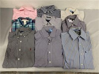 Men's Button Down Dress Shirts- Large