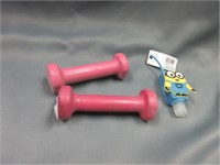 weights  and sanitizer .