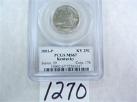 FOUR (4) 2001 Kentucky Quarter PCGS graded MS67