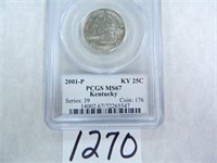 2001 Kentucky Quarter PCGS graded MS67