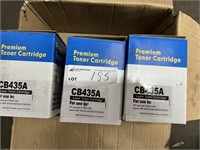 3 Printec Printer Cartridges CB435A