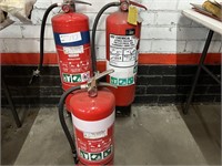 3 Fire Extinguishers (In Test)