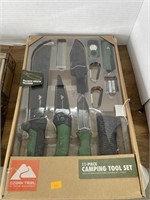 11 pc camping tool set