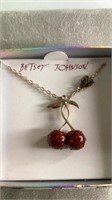 Betsey Johnson Cherry Necklace
