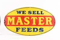 WE SELL MASTER FEEDS SSP OVAL SIGN