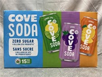 Cove Soda 15 Pack (Missing 1, BB 2024/NOV/10)