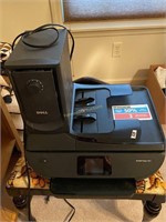 HP ENVY Photo 7855 copier/printer; Dell speaker