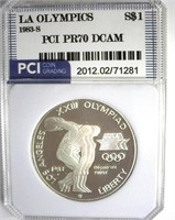 1983-S S$1 LA Olympics PR70 DCAM LISTS $400