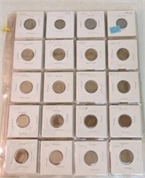 Page of 80 Lincoln cents