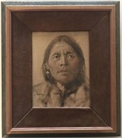 Jimmy Abeita, Native American Portrait, Oil/Canvas