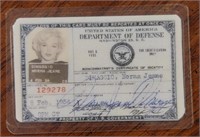 Replica Marilyn Monroe Government ID Badge