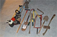 Misc Yard Tools-Axe Shovels Weedeaters