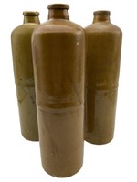 3 Early Stoneware Bottles