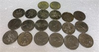 20-Canadian 50cent coins