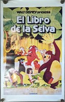 Vintage Spanish Disney Jungle Book Poster C