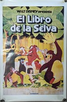 Vintage Spanish Disney Jungle Book Poster A