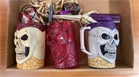 Lot of Halloween Mugs and Accessories