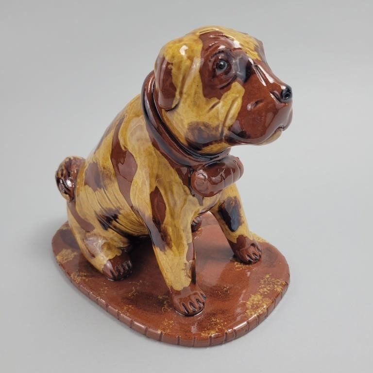 Breininger Pottery Robesonia, PA Dog Bank.