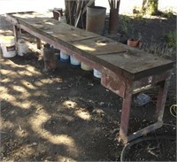 2'x13' Iron Work Bench
