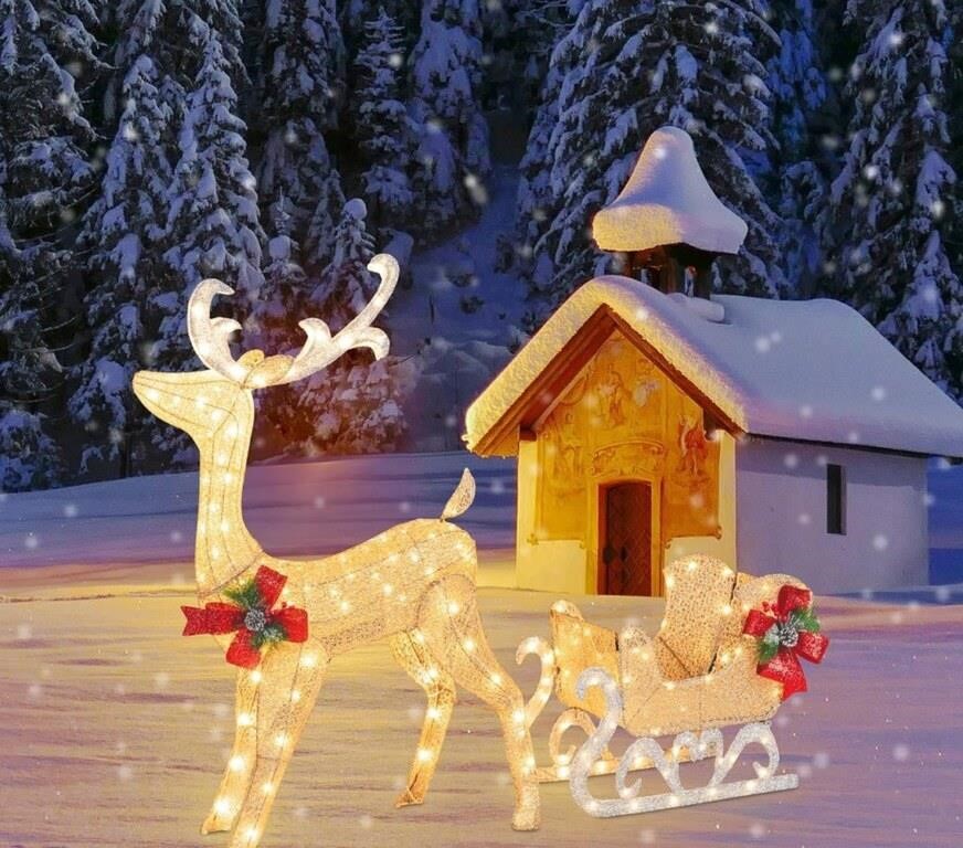 Meilocar 4FT Christmas Decoration Reindeer and