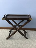 Tray and folding stand