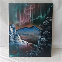 Beautiful Mountain Scene Painting on Canvas