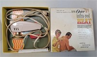 Vintage Oster Heat Massager w/ box - works