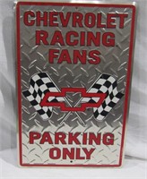 Chevrolet Parking Sign 18" x 12"