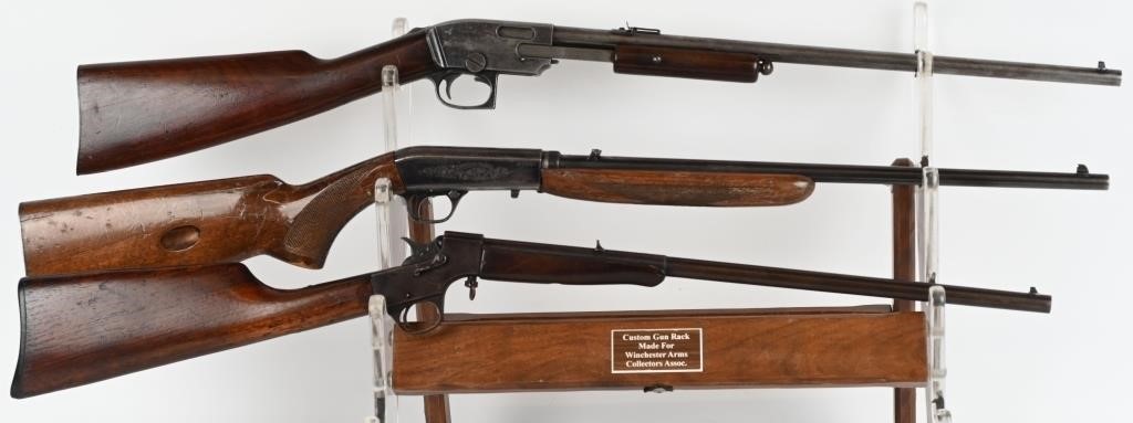 LOT OF 3 VINTAGE 22 CAL RIFLES GUNSMITH SPECIAL'S