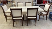 Star Furniture Travertine Dining Table w/ Chairs