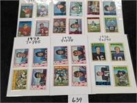 Lot of 1972 Topps Football Cards