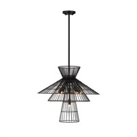 Alito 6-Light Matte Black Chandelier