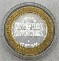 (YZ) $10 Gaming Token Silver Coin Motown