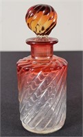 Baccarat Rose Swirl Cologne Bottle