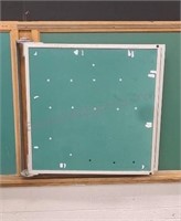 Swing out chalk board. Buyer must bring tools to
