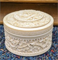 Nice Asian Ivory Trinket Box