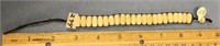 7" ivory oval bead bracelet   (g 22)
