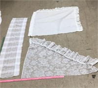 C2) MISMATCHED SHEAR CURTAINS FOR CRAFTS