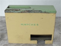 1950'S CREAM & GREEN WALL MATCH SAFE