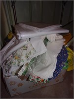 Box Full of Table Linens-Placemats-Napkins &