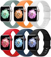 6 Pack Sport Bands Compatible with Apple Watch