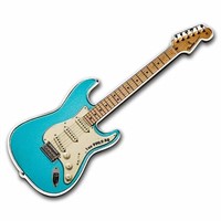 2023 1oz Pf Silver Fender Daphne Blue Stratocaster