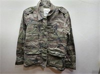 BLUENOTE Camo Youth Sz M Canvas Styled Jacket