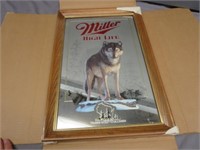 ~ Miller Beer Timber Wolf Sign