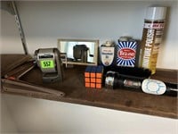 Vintage Standard Oiler, Flashlight, Rubics Cube...