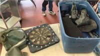 Fishing Gear and Dart Board