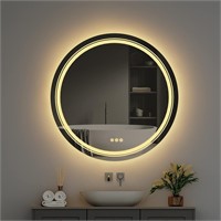 Round LED Bathroom Mirror: