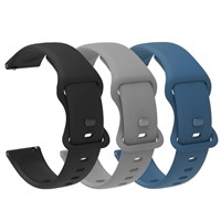 3 Pack Silicone Bands Compatible with ID208BT Smar